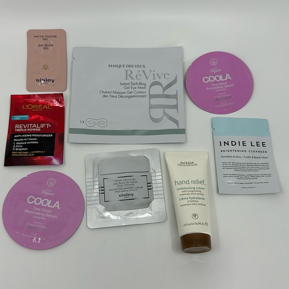 New. Bundle of 8 skincare items. Sisley Paris, Revive, Indie Lee, Coola, Aveda - Picture 1 of 1